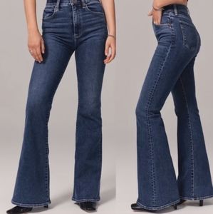 Abercrombie & Fitch The Flare Ultra High Rise Jeans Size 6 Nice!!!